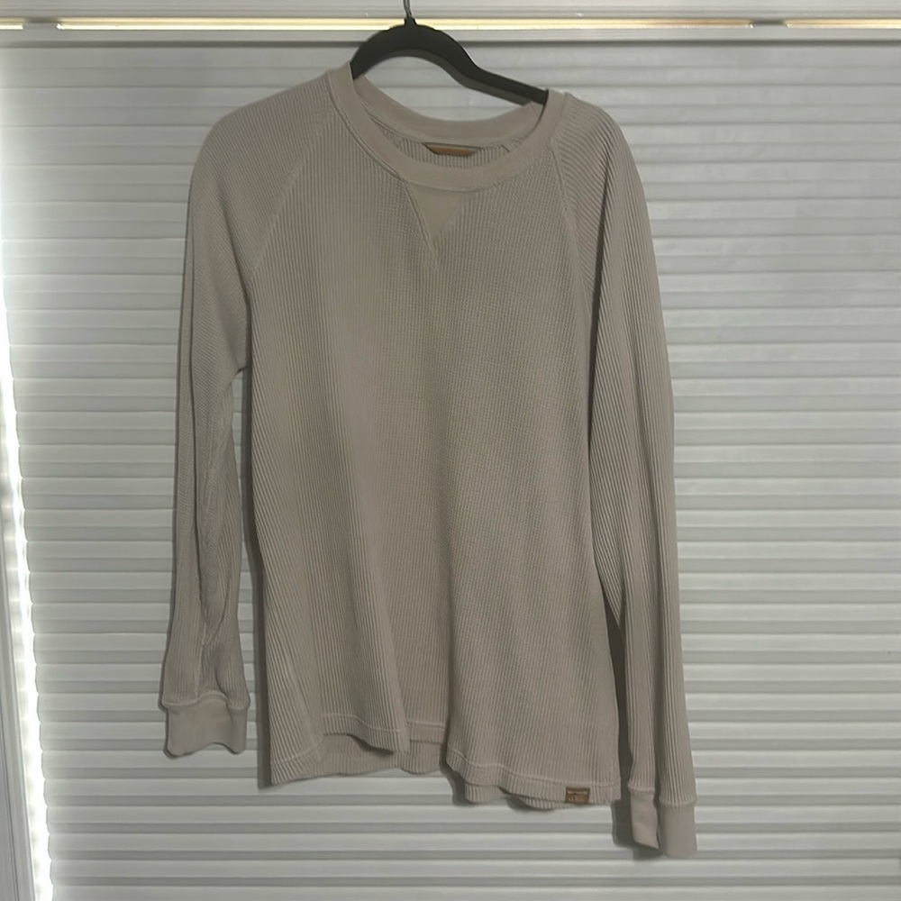 LL Bean waffle long sleeve, slim fit